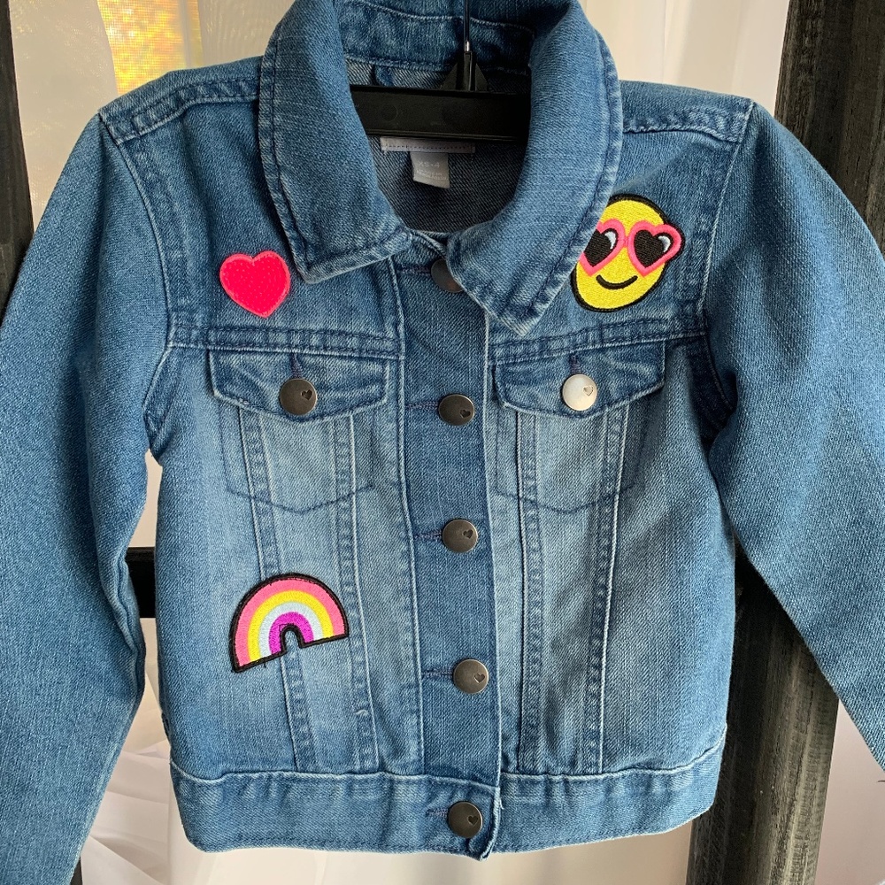 5/$25 Groovy Y2K Trendy Retro Jean Jacket Patches Patchwork